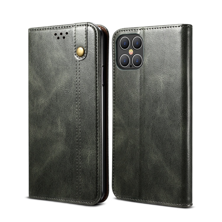 Simple Wax Crazy Horse Texture Horizontal Flip Leather Case with Card Slots & Wallet, For iPhone 11, For iPhone 11 Pro, For iPhone 11 Pro Max, For iPhone 12 mini, For iPhone 12 / 12 Pro, For iPhone 12 Pro Max