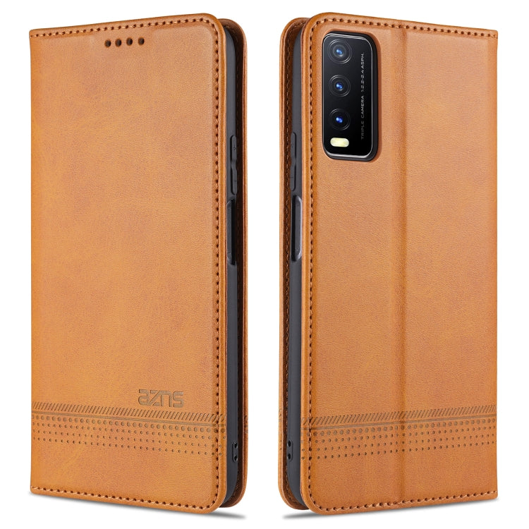 AZNS Magnetic Calf Texture Horizontal Flip Leather Case with Card Slots & Holder & Wallet, For Samsung Galaxy M51 (Side Fingerprint)