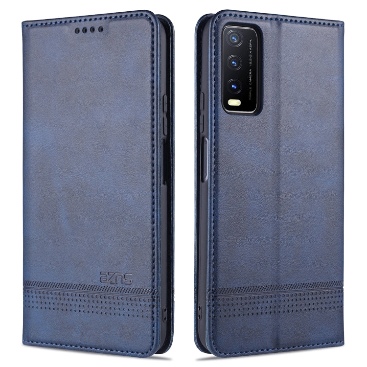 AZNS Magnetic Calf Texture Horizontal Flip Leather Case with Card Slots & Holder & Wallet, For Samsung Galaxy M51 (Side Fingerprint)