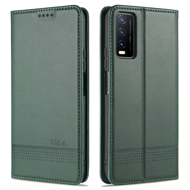 AZNS Magnetic Calf Texture Horizontal Flip Leather Case with Card Slots & Holder & Wallet, For Samsung Galaxy M51 (Side Fingerprint)