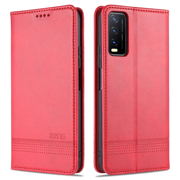 AZNS Magnetic Calf Texture Horizontal Flip Leather Case with Card Slots & Holder & Wallet, For Samsung Galaxy M51 (Side Fingerprint)