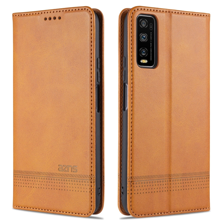 AZNS Magnetic Calf Texture Horizontal Flip Leather Case with Card Slots & Holder & Wallet, For Samsung Galaxy M51 (Side Fingerprint)