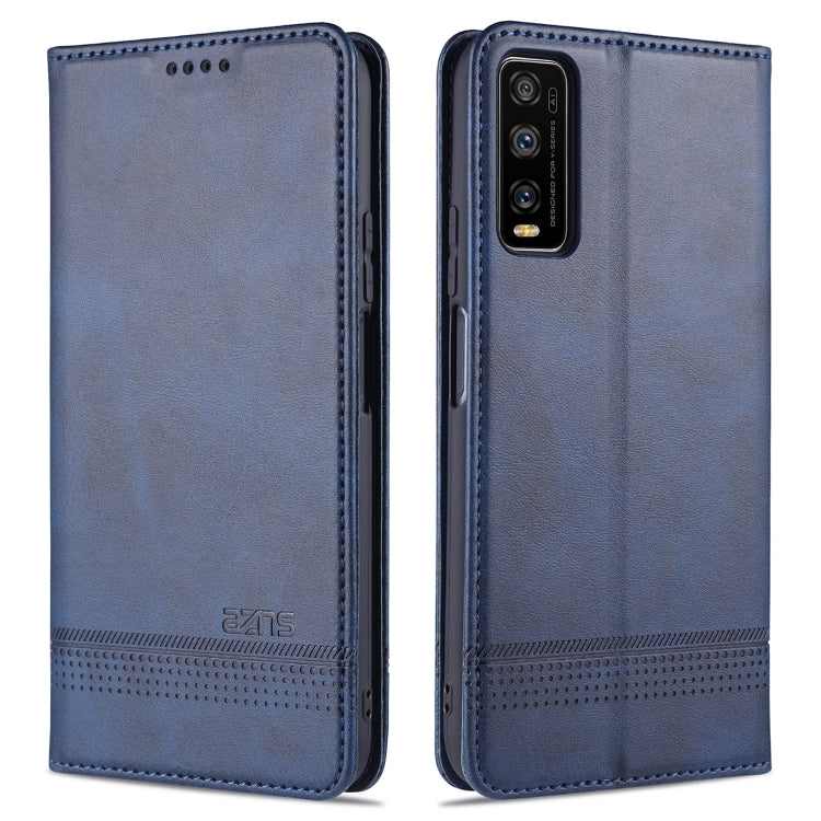 AZNS Magnetic Calf Texture Horizontal Flip Leather Case with Card Slots & Holder & Wallet, For Samsung Galaxy M51 (Side Fingerprint)
