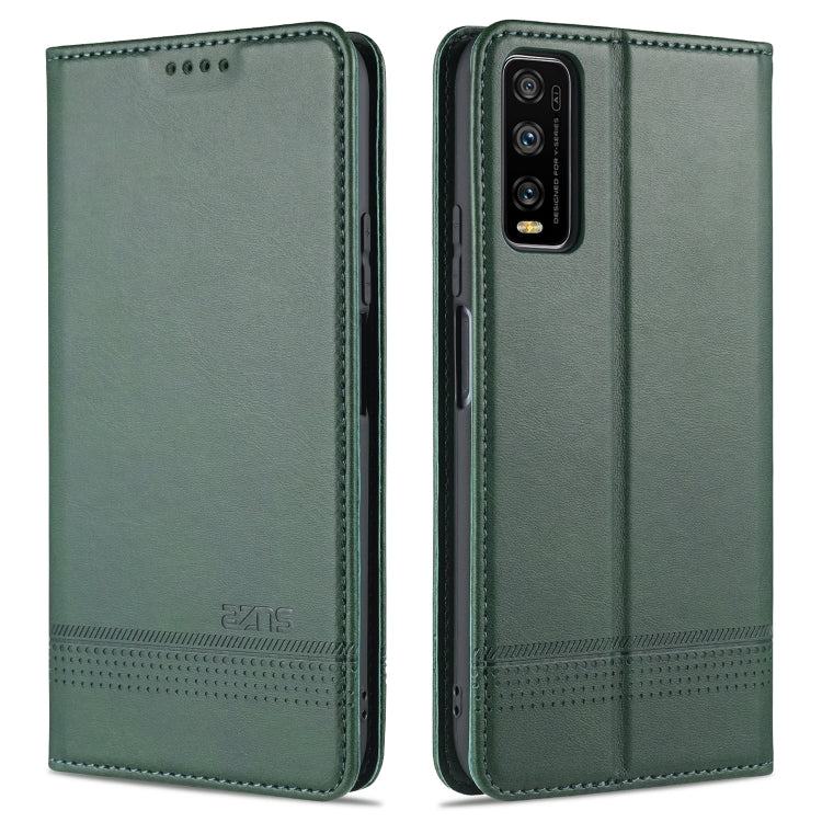 AZNS Magnetic Calf Texture Horizontal Flip Leather Case with Card Slots & Holder & Wallet, For Samsung Galaxy M51 (Side Fingerprint)