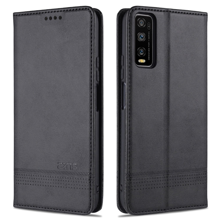 AZNS Magnetic Calf Texture Horizontal Flip Leather Case with Card Slots & Holder & Wallet, For Samsung Galaxy M51 (Side Fingerprint)