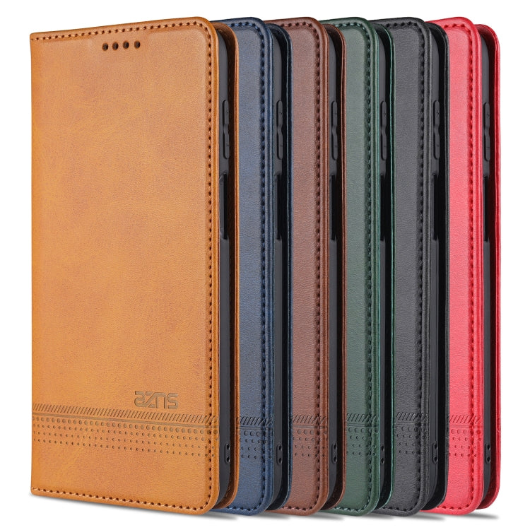 AZNS Magnetic Calf Texture Horizontal Flip Leather Case with Card Slots & Holder & Wallet, For Samsung Galaxy M51 (Side Fingerprint)