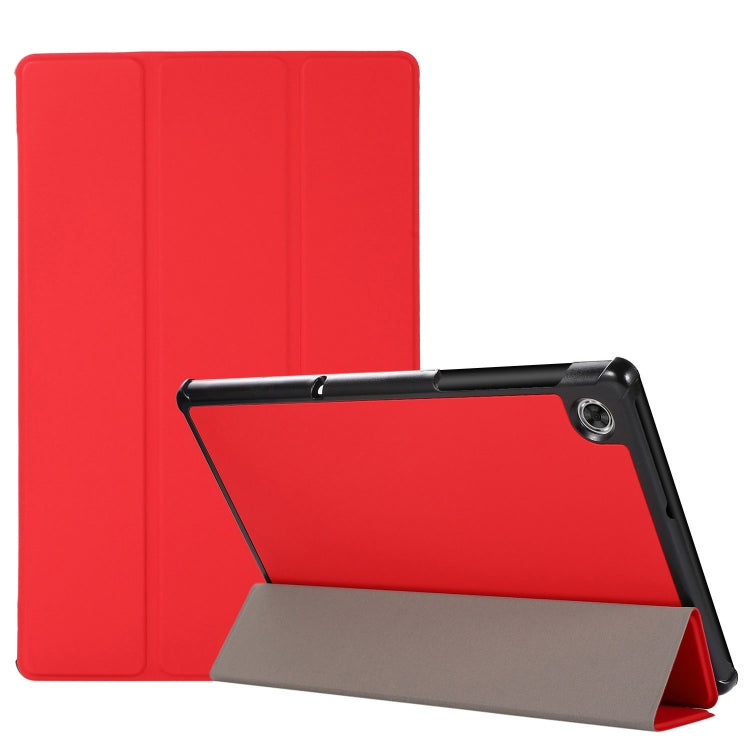 3-folding Skin Texture Horizontal Flip TPU + PU Leather Case with Holder, For iPad Air 11 2024 / 2022 / 2020 10.9, For iPad 9.7 (2018) / 9.7 (2017) / air / air2, For Lenovo M10 Plus, For Samsung Galaxy Tab A7 10.4(2020) T500 / T505