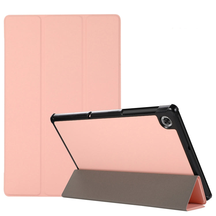 3-folding Skin Texture Horizontal Flip TPU + PU Leather Case with Holder, For iPad Air 11 2024 / 2022 / 2020 10.9, For iPad 9.7 (2018) / 9.7 (2017) / air / air2, For Lenovo M10 Plus, For Samsung Galaxy Tab A7 10.4(2020) T500 / T505