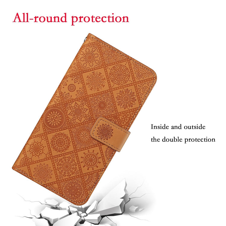 Ethnic Style Embossed Pattern Horizontal Flip Leather Case with Holder & Card Slots & Wallet & Lanyard, For iPhone 6, For iPhone 6 Plus, For iPhone 8 Plus / 7 Plus