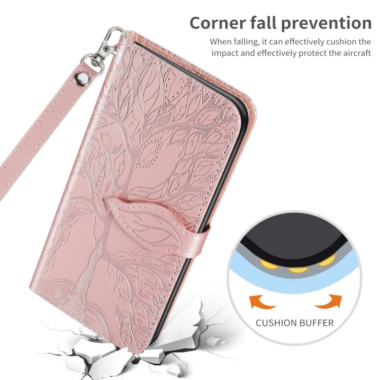 Life of Tree Embossing Pattern Horizontal Flip Leather Case with Holder & Card Slot & Wallet & Photo Frame & Lanyard, For iPhone 11 Pro, For iPhone 11, For iPhone 11 Pro Max, For iPhone 12 mini