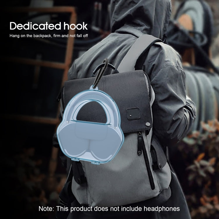 PP Jelly Color Headphone Protective Case for AirPods Max, with Hook, PP Black, PP White, PP Blue, PP Green, PP Red