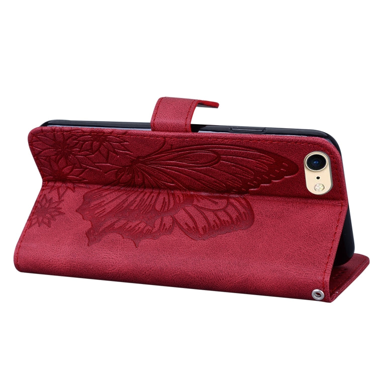 Retro Skin Feel Butterflies Embossing Horizontal Flip Leather Case with Holder & Card Slots & Wallet, For iPhone 6 / 6s, For iPhone 6 Plus / 6s Plus, For iPhone SE 2022 / SE 2020 / 8 / 7, For iPhone 8 Plus / 7Plus