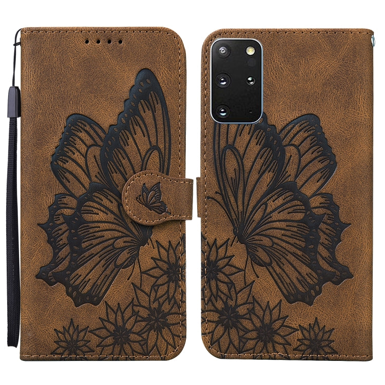 Retro Skin Feel Butterflies Embossing Horizontal Flip Leather Case with Holder & Card Slots & Wallet, For Samsung Galaxy S20+, For Samsung Galaxy S20 Ultra, For Samsung Galaxy S21 5G, For Samsung Galaxy S21 Ultra  5G