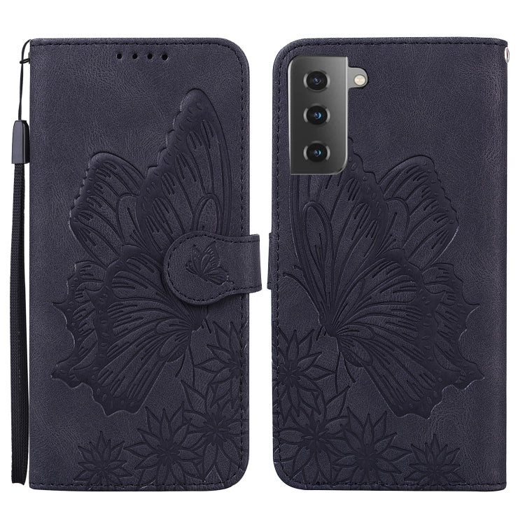 Retro Skin Feel Butterflies Embossing Horizontal Flip Leather Case with Holder & Card Slots & Wallet, For Samsung Galaxy S20+, For Samsung Galaxy S20 Ultra, For Samsung Galaxy S21 5G, For Samsung Galaxy S21 Ultra  5G