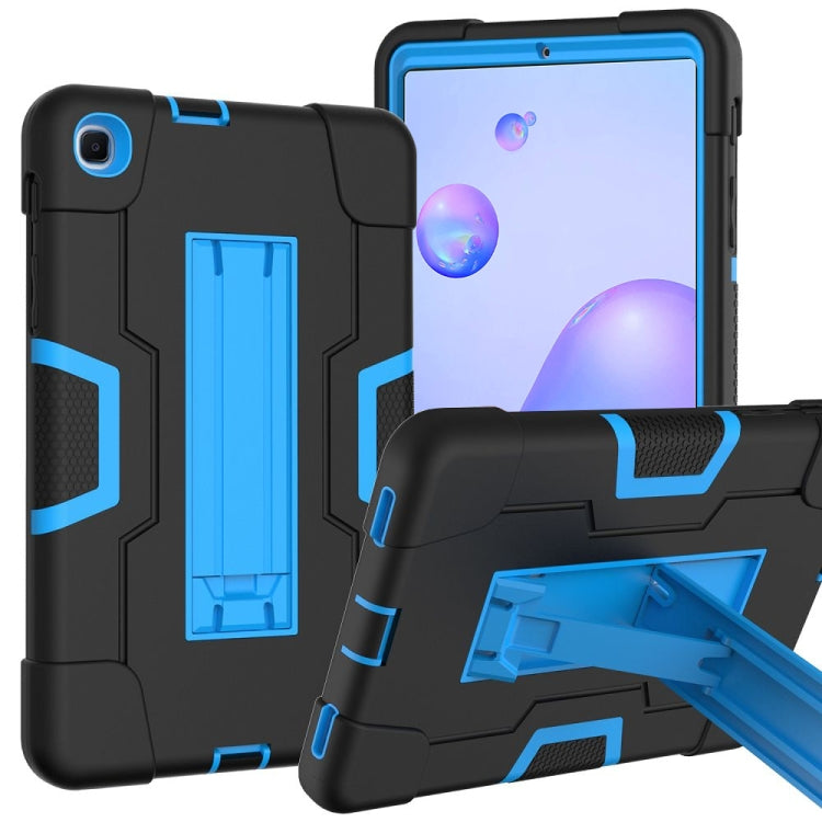 Contrast Color Robot Shockproof Silicon + PC Protective Case with Holder, For Samsung Galaxy Tab S6 Lite P610, For Samsung Galaxy Tab A 8.4 (2020) T307