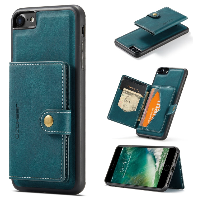 JEEHOOD Retro Magnetic Detachable Protective Case with Wallet & Card Slot & Holder, For iPhone 8 Plus & 7 Plus, For iPhone SE 2022 / SE 2020 & 8 & 7, For iPhone X / XS, For iPhone XR