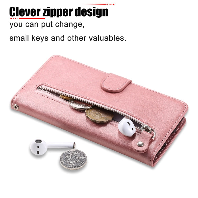 Fashion Calf Texture Zipper Horizontal Flip Leather Case with Holder & Card Slots & Wallet, For Xiaomi Poco M3 / Redmi Note 9 4G, For Huawei P Smart 2021 / Y7a / Honor 10X Lite
