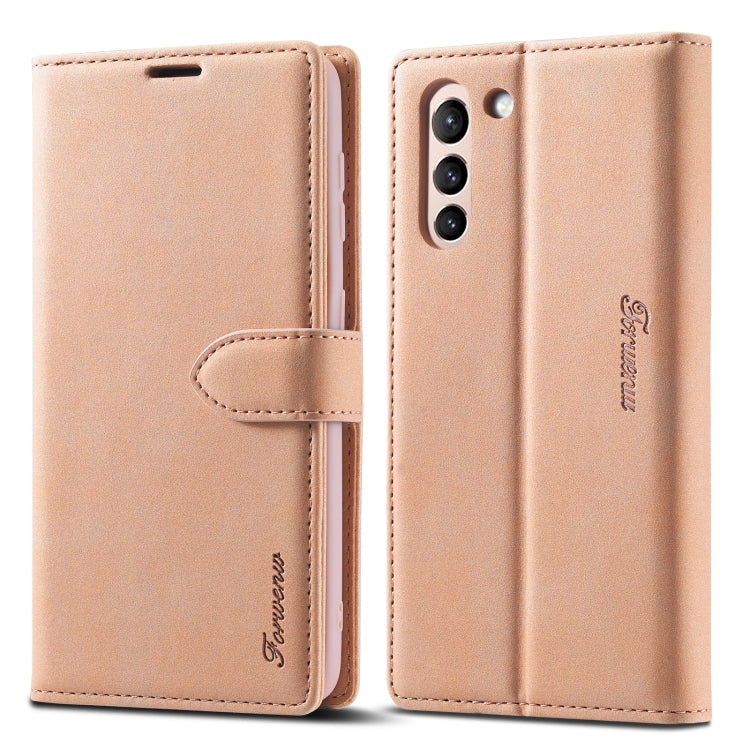 Forwenw F1 Series Matte Strong Magnetism Horizontal Flip Leather Case with Holder & Card Slots & Wallet & Photo Frame, For Samsung Galaxy S21 5G, For Samsung Galaxy S21+ 5G, For Samsung Galaxy S21 Ultra 5G