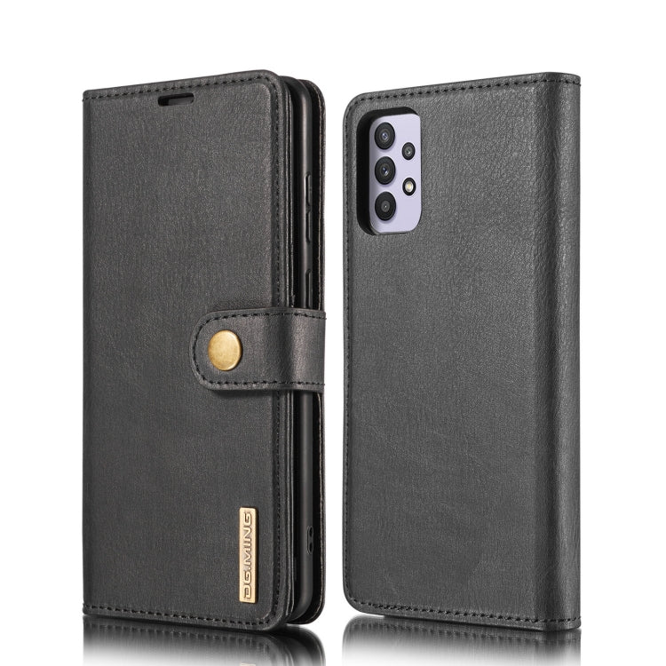 DG.MING Crazy Horse Texture Flip Detachable Magnetic Leather Case with Holder & Card Slots & Wallet, For Samsung Galaxy A12, For Samsung Galaxy A32 5G, For Samsung Galaxy A52 5G / 4G, For Samsung Galaxy A72 5G / 4G