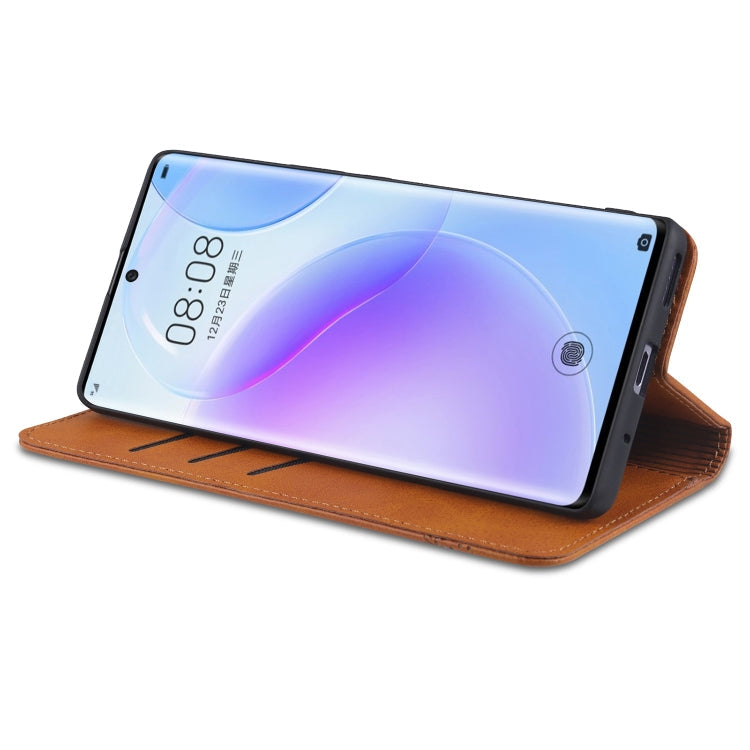 AZNS Magnetic Calf Texture Horizontal Flip Leather Case with Card Slots & Holder & Wallet, For Samsung Galaxy S21 Ultra 5G, For Huawei nova 8 5G, For Huawei nova 8 Pro 5G