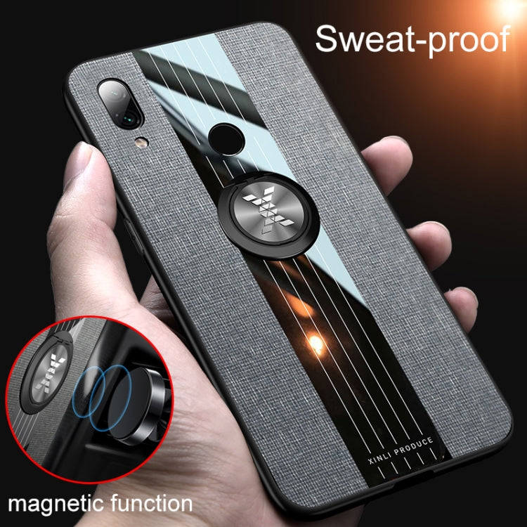 XINLI Stitching Cloth Textue Shockproof TPU Protective Case with Ring Holder, For Xiaomi Redmi 7, For Xiaomi Mi 9T / Redmi K20, For Xiaomi Redmi Note 5, For Xiaomi Redmi Note 7, For Xiaomi Redmi 5 Plus