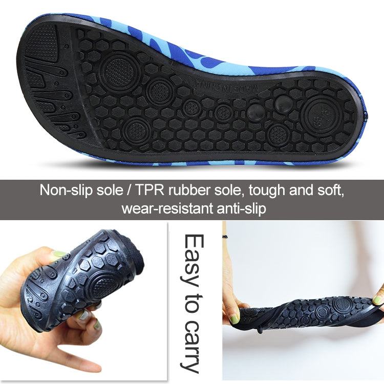 Non-slip Wear-resisting Thick Rubber Sole Diving Shoes and  Socks, One Pair, XXXS, XXS