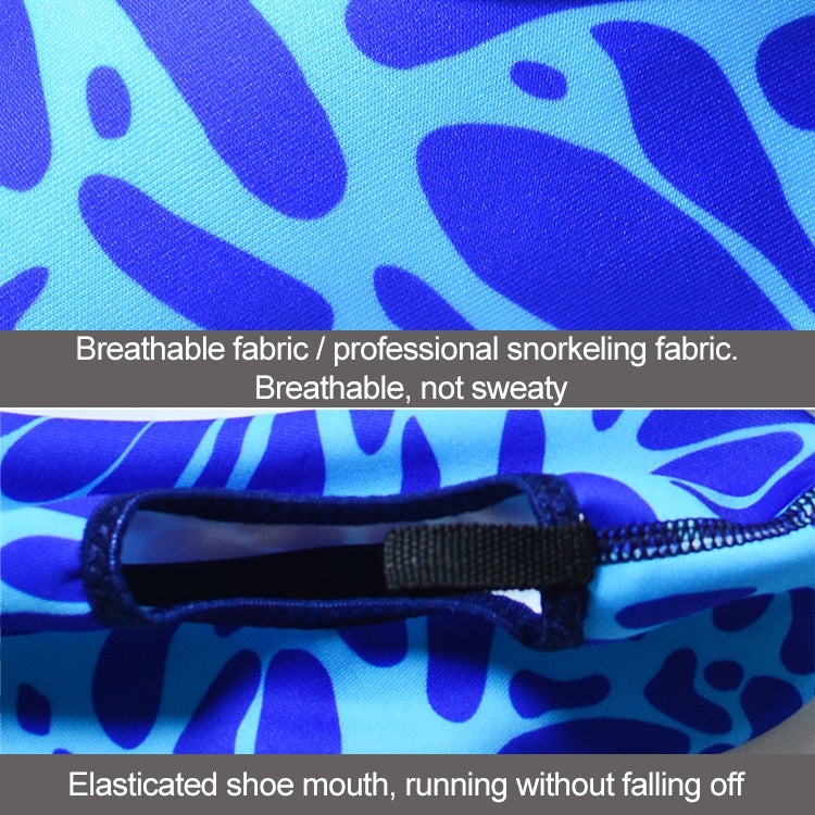 Non-slip Wear-resisting Thick Rubber Sole Diving Shoes and  Socks, One Pair, XXXL