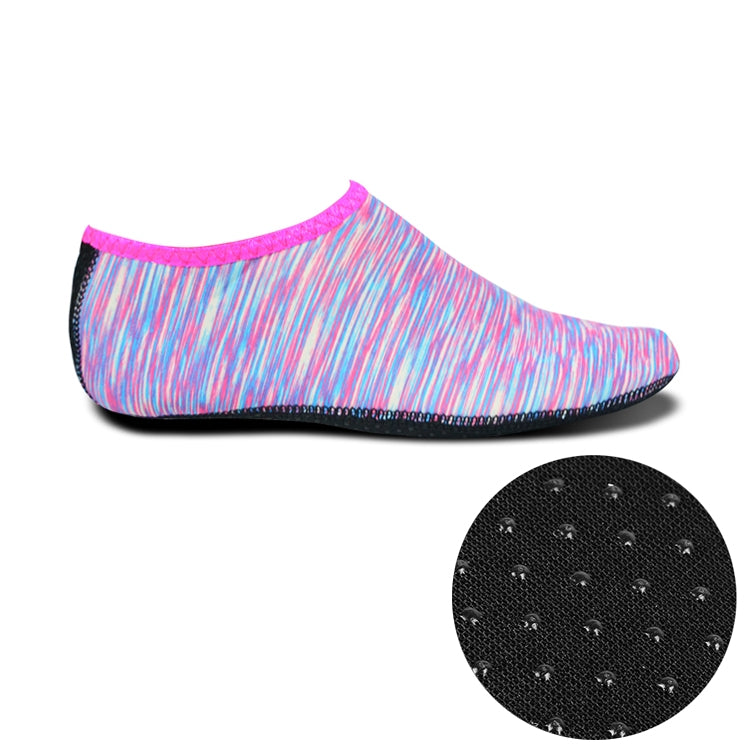 Non-slip Plastic Grain Texture Thick Cloth Sole Printing Diving Shoes and Socks, One Pair, XXXS, XXS, XS, S