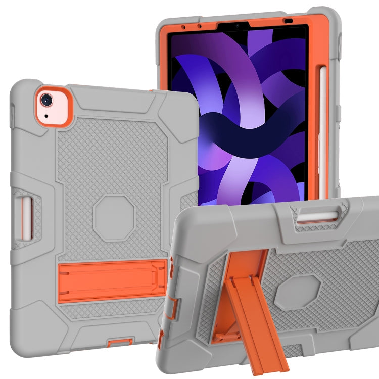 Contrast Color Robot Shockproof Silicone + PC Protective Case with Holder, For Samsung Galaxy Tab S6 Lite P610, For iPad 9.7 (2018 / 2017), For iPad Air 2022 / 2020 10.9 inch