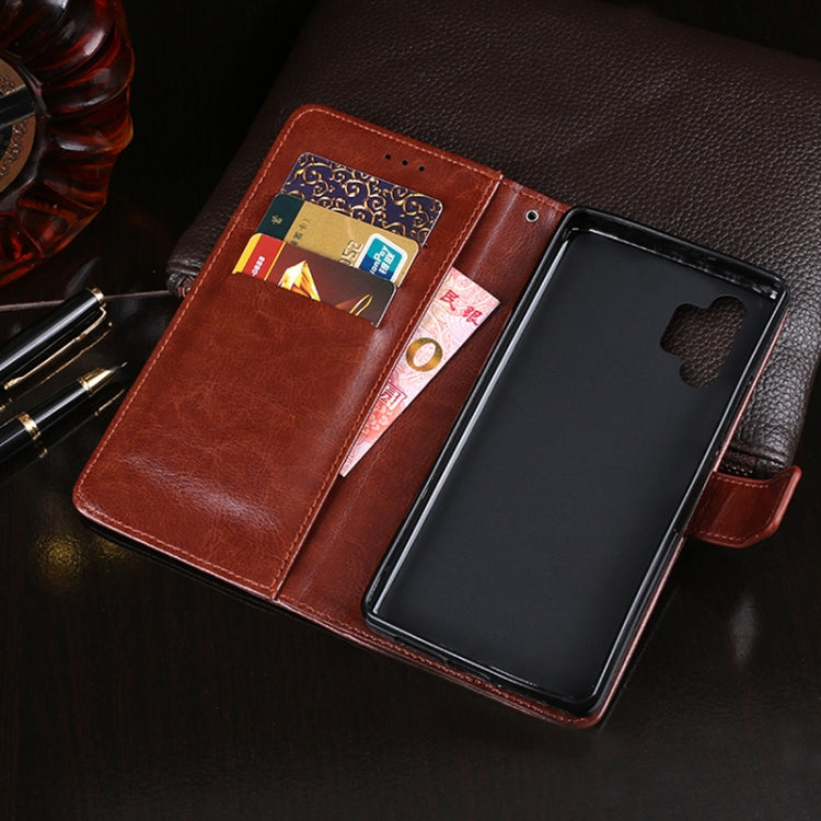 idewei Crazy Horse Texture Horizontal Flip Leather Case with Holder & Card Slots & Wallet, For Samsung Galaxy A32 5G, For vivo Y31S, For vivo Y51 2020 (Indian)