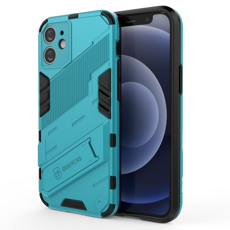 Punk Armor 2 in 1 PC + TPU Shockproof Case with Invisible Holder, For iPhone 12 mini, For iPhone 12, For iPhone 12 Pro