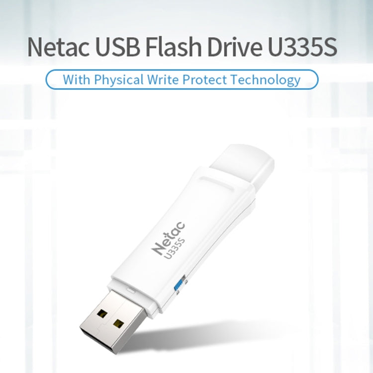 Netac U335S USB 3.0 High Speed Antivirus Write Protection USB Flash Drives U Disk, 128GB