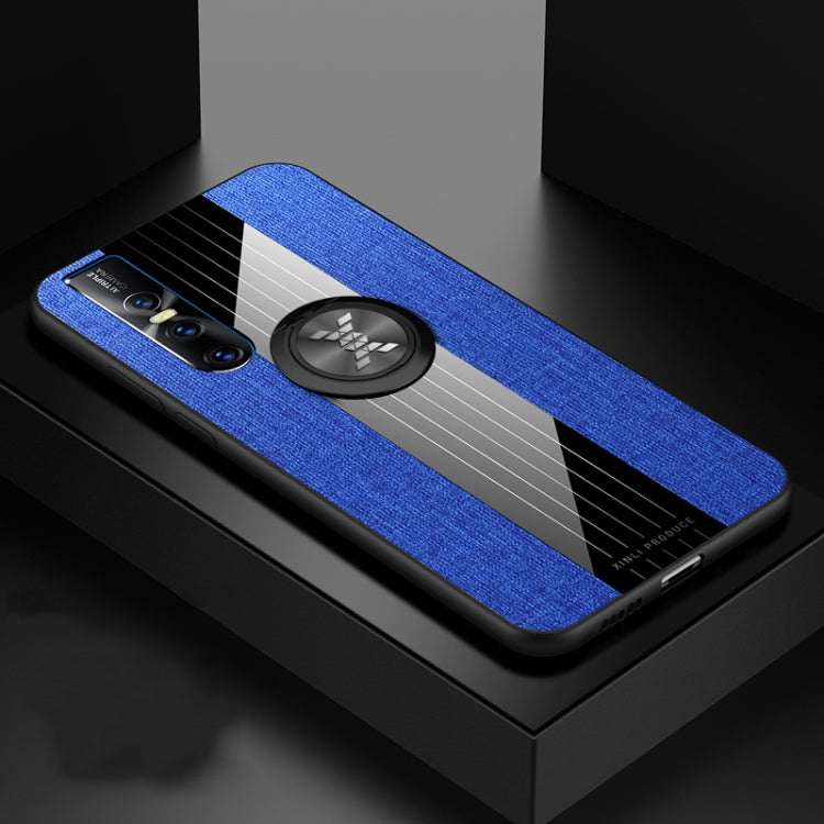 XINLI Stitching Cloth Textue Shockproof TPU Protective Case with Ring Holder, For Vivo S1 Pro, For Vivo S1 / V15, For Vivo V11 / X21S, For Vivo IQOO NEO