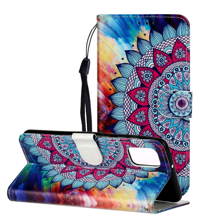 Oil Embossed Coloured Drawing Pattern Horizontal Flip PU Leather Case with Holder & Card Slots & Wallet, For Samsung Galaxy A42 5G, For Samsung Galaxy A52 5G / 4G
