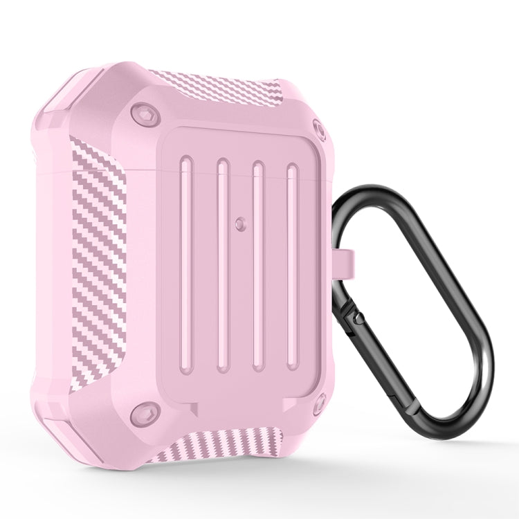 Wireless Earphones Shockproof Carbon Fiber Luggage TPU Protective Case, For AirPods 1/2, For AirPods Pro