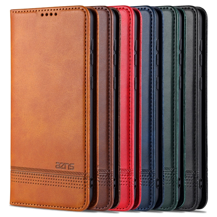 AZNS Magnetic Calf Texture Horizontal Flip Leather Case with Card Slots & Holder & Wallet, For Samsung Galaxy A02