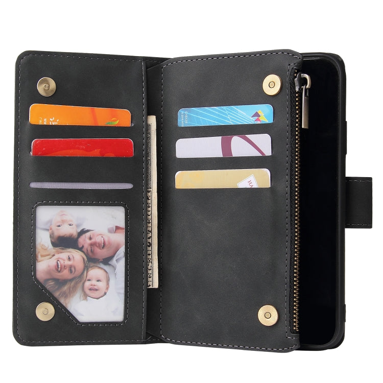 Multifunctional Retro Frosted Horizontal Flip Leather Case with Card Slot & Holder & Zipper Wallet & Photo Frame & Lanyard, For iPhone XR, For iPhone 11 Pro Max