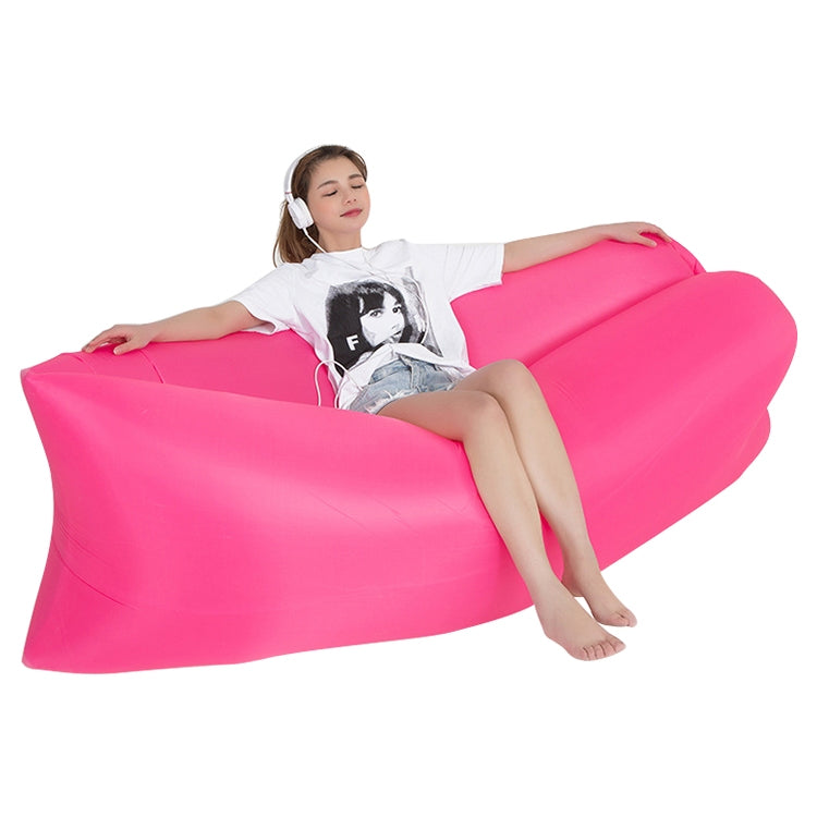 Outdoor Portable Lazy Water Inflatable Sofa Beach Grass Air Bed, Size: 200 x 70cm, 200 x 70cm Green, 200 x 70cm Pink, 200 x 70cm Rose Red, 200 x 70cm Sapphire Blue, 200 x 70cm Grass Green, 200 x 70cm Red, 200 x 70cm Yellow, 200 x 70cm Purple...