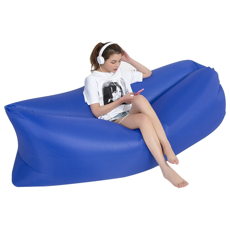 Outdoor Portable Lazy Water Inflatable Sofa Beach Grass Air Bed, Size: 200 x 70cm, 200 x 70cm Green, 200 x 70cm Pink, 200 x 70cm Rose Red, 200 x 70cm Sapphire Blue, 200 x 70cm Grass Green, 200 x 70cm Red, 200 x 70cm Yellow, 200 x 70cm Purple...