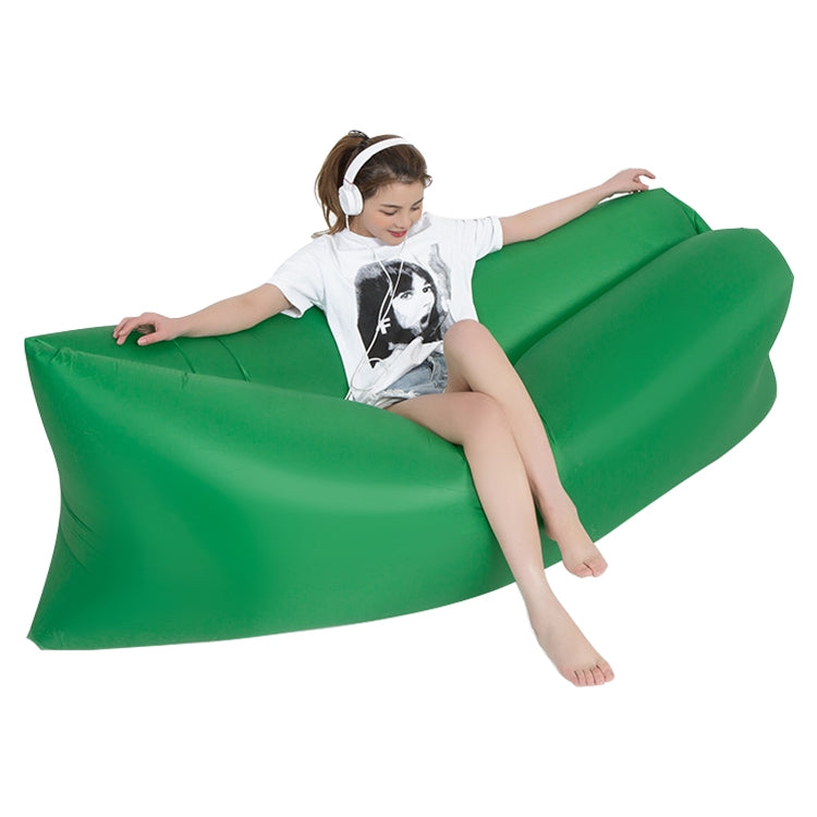 Outdoor Portable Lazy Water Inflatable Sofa Beach Grass Air Bed, Size: 200 x 70cm, 200 x 70cm Green, 200 x 70cm Pink, 200 x 70cm Rose Red, 200 x 70cm Sapphire Blue, 200 x 70cm Grass Green, 200 x 70cm Red, 200 x 70cm Yellow, 200 x 70cm Purple...