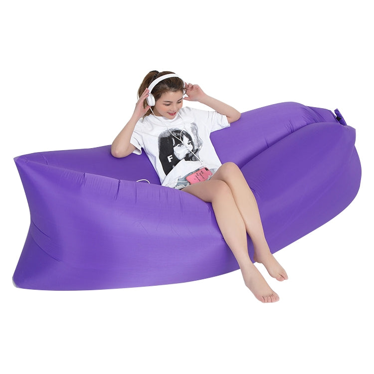 Outdoor Portable Lazy Water Inflatable Sofa Beach Grass Air Bed, Size: 200 x 70cm, 200 x 70cm Green, 200 x 70cm Pink, 200 x 70cm Rose Red, 200 x 70cm Sapphire Blue, 200 x 70cm Grass Green, 200 x 70cm Red, 200 x 70cm Yellow, 200 x 70cm Purple...