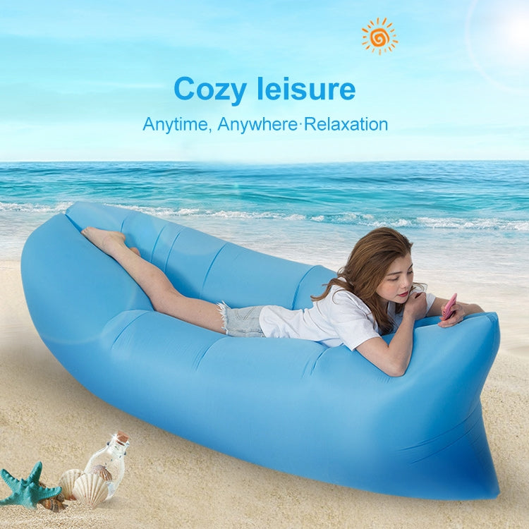 Outdoor Portable Lazy Water Inflatable Sofa Beach Grass Air Bed, Size: 200 x 70cm, 200 x 70cm Green, 200 x 70cm Pink, 200 x 70cm Rose Red, 200 x 70cm Sapphire Blue, 200 x 70cm Grass Green, 200 x 70cm Red, 200 x 70cm Yellow, 200 x 70cm Purple...
