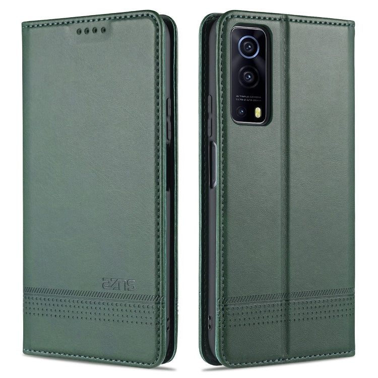 AZNS Magnetic Calf Texture Horizontal Flip Leather Case with Card Slots & Holder & Wallet, For vivo Y72 5G, For vivo iQOO Z3