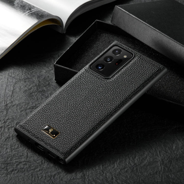 Fierre Shann Leather Texture Phone Back Cover Case, For Samsung Galaxy Note20 Ultra, For Samsung Galaxy S21 5G, For Samsung Galaxy S21+ 5G, For Samsung Galaxy S21 Ultra 5G, For OPPO Find X3