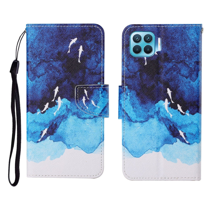Painted Pattern Horizontal Flip Leathe Case, For OPPO Reno4 Lite