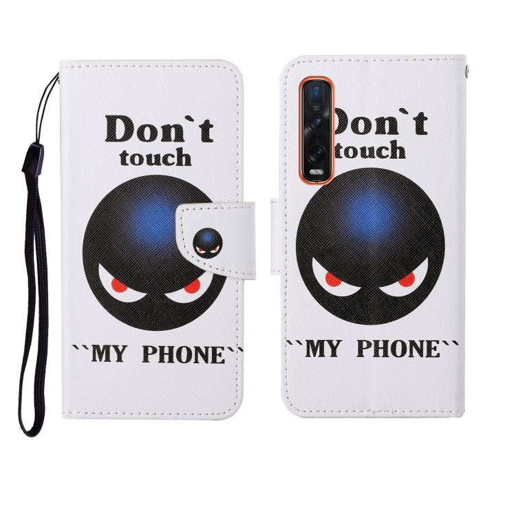 Painted Pattern Horizontal Flip Leathe Case, For OPPO Find X2 Pro