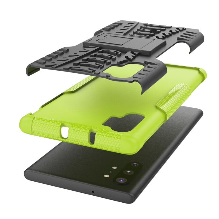 Tire Texture TPU + PC Shockproof Case with Holder, For Nokia 2.2, For Galaxy Note 10 Plus, For Xiaomi Mi CC9e