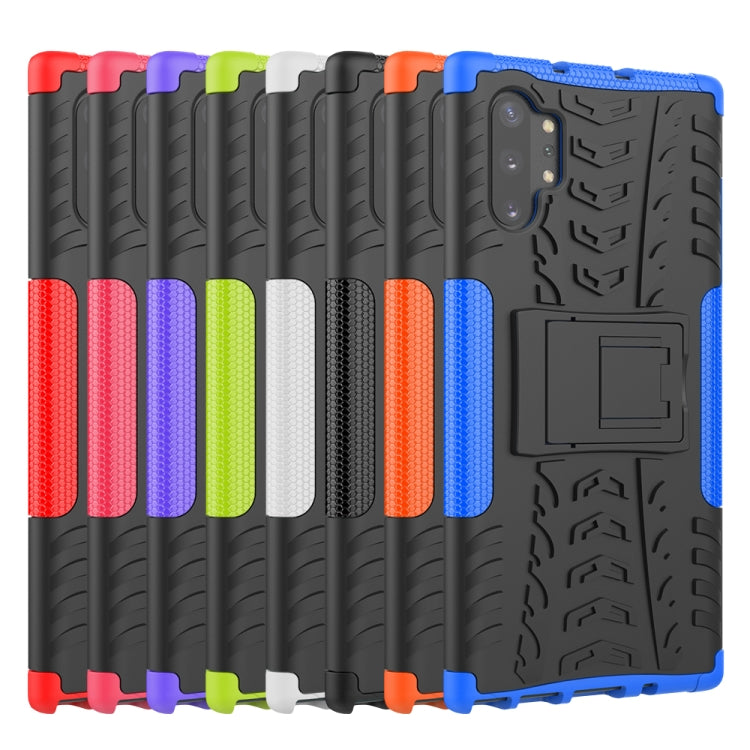 Tire Texture TPU + PC Shockproof Case with Holder, For Nokia 2.2, For Galaxy Note 10 Plus, For Xiaomi Mi CC9e