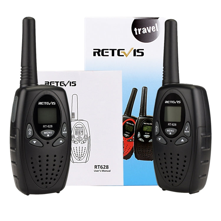 1 Pair RETEVIS RT628 0.5W EU Frequency 446MHz 8CHS Handheld Children Walkie Talkie, RT628(Red), RT628(Black), RT628(White)