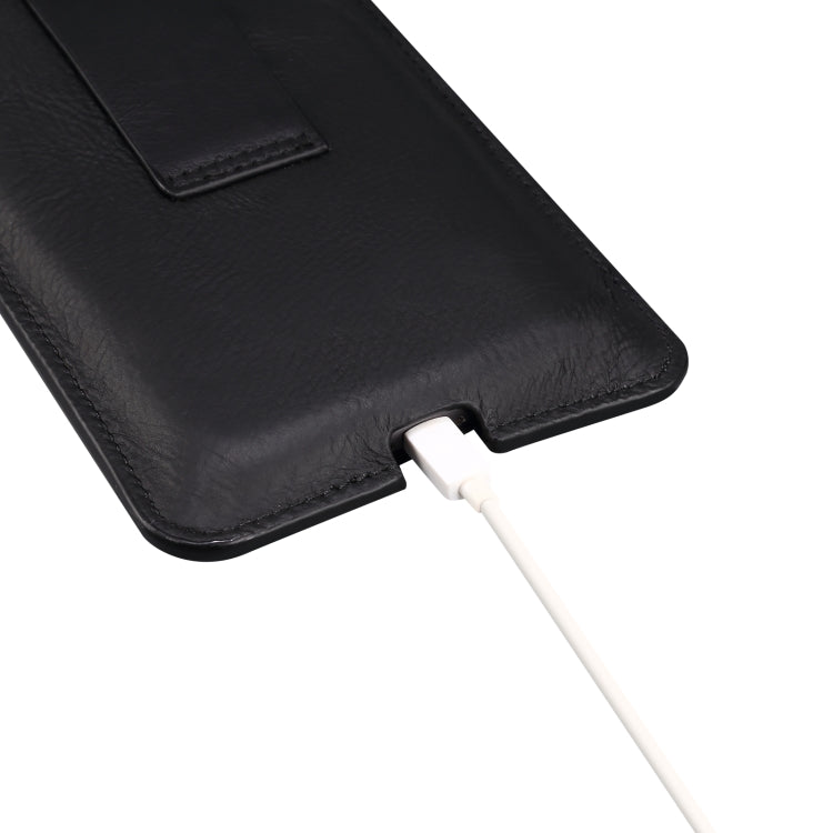 Universal Cow Leather Vertical Mobile Phone Leather Case Waist Bag For 7.2 inch and Below Phones, For 6.7 inch and Below Phones